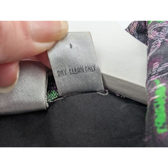 Chico's Silk Linen Multicolor Jacket Pockets Women's 2 - Large Art to Wear - Picture 7 of 7